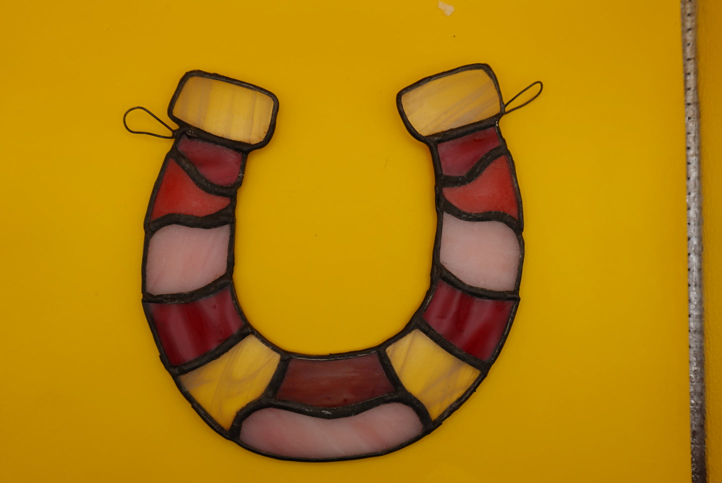 Red Stained Glass Horseshoe