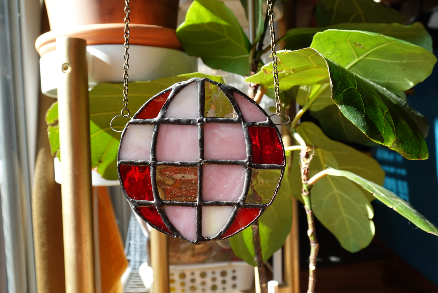 Handmade Stained Glass Disco Ball